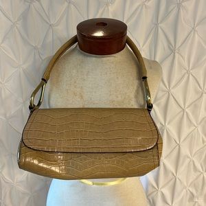 Faux Alligator Tan Purse